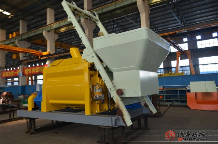 JS Twin-shaft Concrete Mixer
