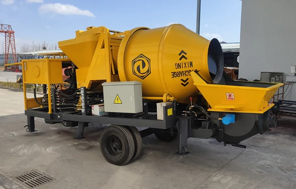 Pompe à béton diesel prête pour la livraison avant nos vacances de fête du pr...