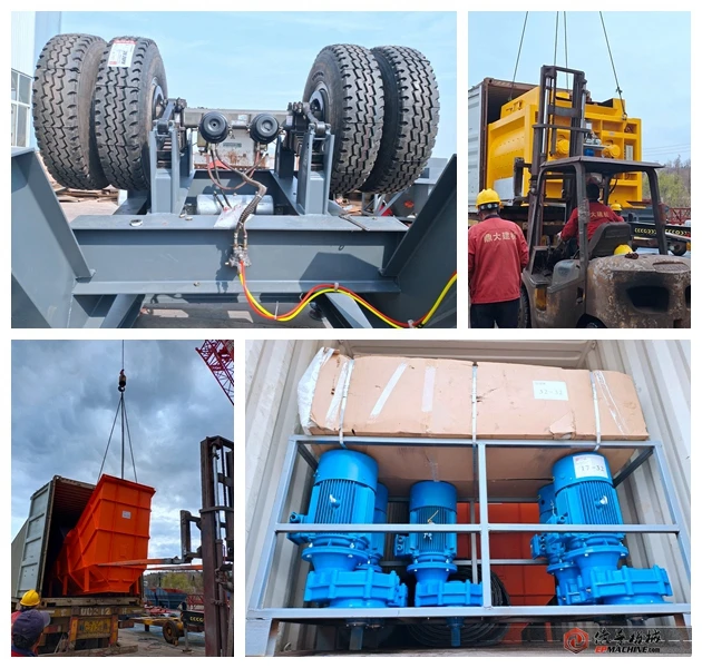 Livraison d'usine à béton mobile EP 100m3 / h aux Philippines